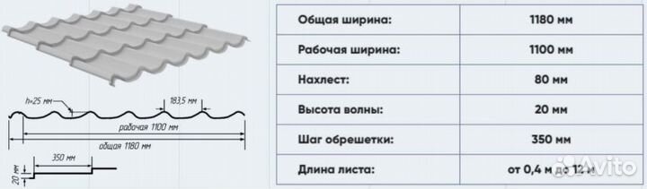 Металлочерепица Монтеррей