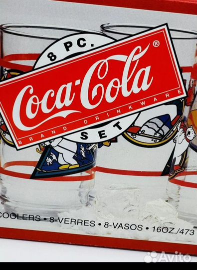 Набор стаканов Coca Cola. 1995 год