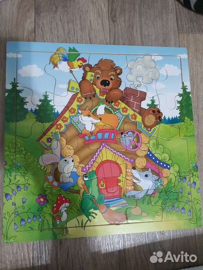 Деревянный пазл,яркий
