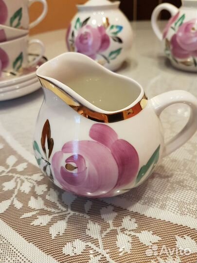 Сервиз Пионы Песочное 1973 год