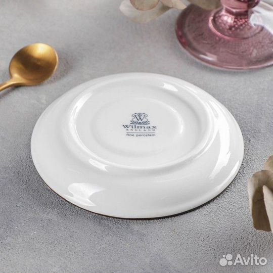 Блюдце фарфоровое Splash, d12 см, цвет оранжевый