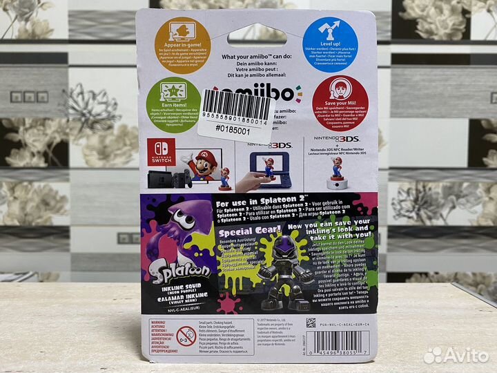 Amiibo Splatoon Inkling Squid (Neon Purple) Европа