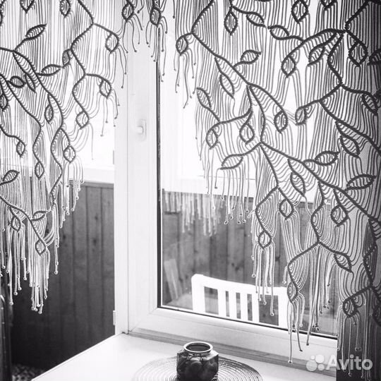 Шторы макраме