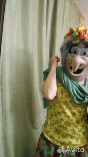 Бабка Ежка. Голова. Ростовая кукла