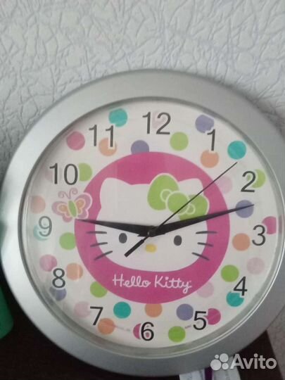 Часы настенные детские Hello Kitty