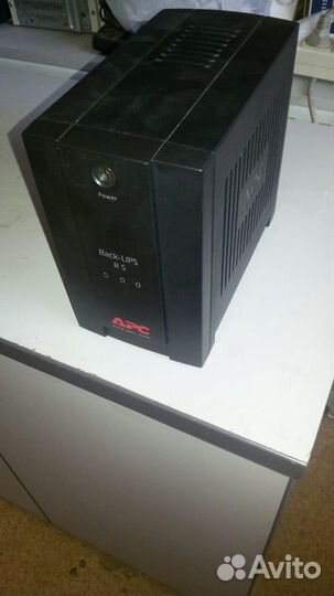 Ибп APC Back-UPS RS, 500VA, 300W, IEC, черный (BX5