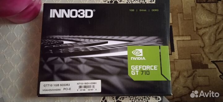 Видеокарта nvidia geforce gt 710 1gb