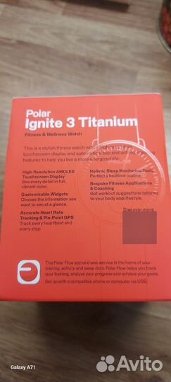 Смарт часы Polar Lgnite 3 Titanium