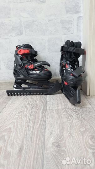 Коньки детские раздвижные 26-31