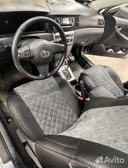 Чехлы на Toyota Corolla Алькантара ромб Автопилот