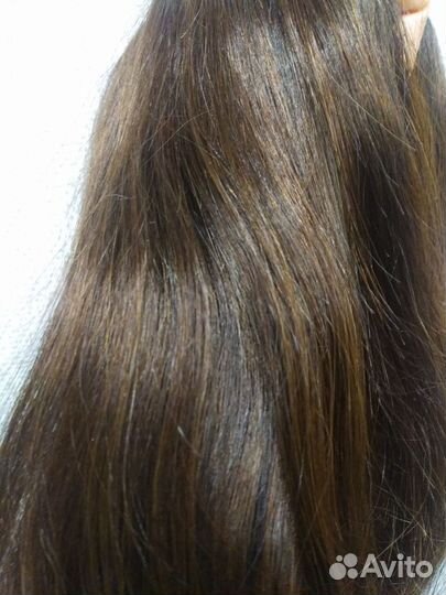 Хвост из натуральных волос