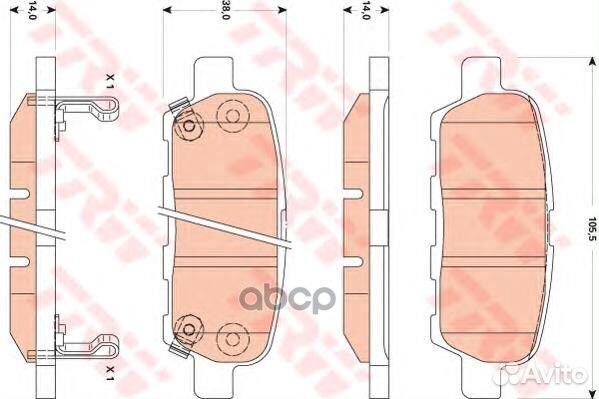 Колодки тормозные дисковые infiniti: EX 35/37 0