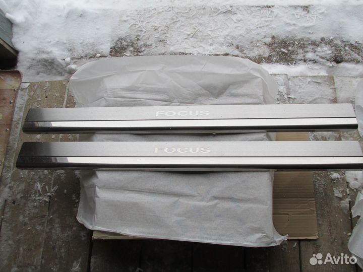 Накладки на пороги Ford focus 2 с 2005 - 2011 купе