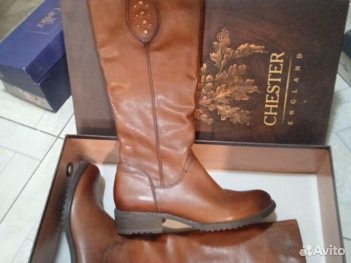 Сапоги женские натуральная кожа 40
