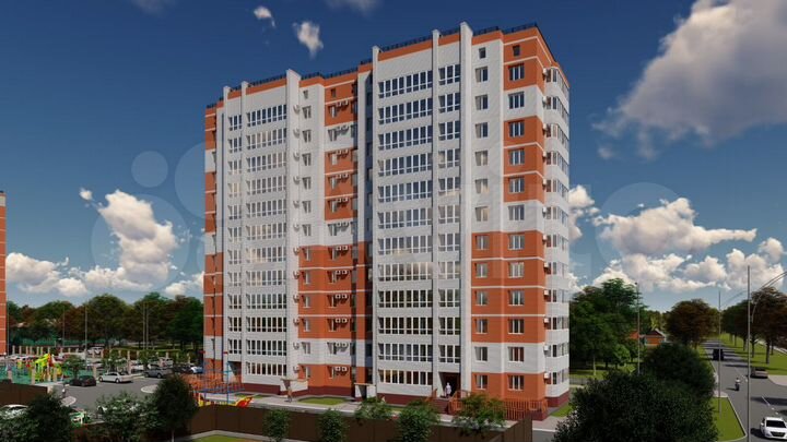 2-к. квартира, 60,6 м², 4/12 эт.