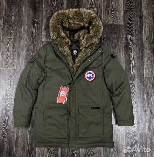 Зимний пуховик Canada Goose с мехом