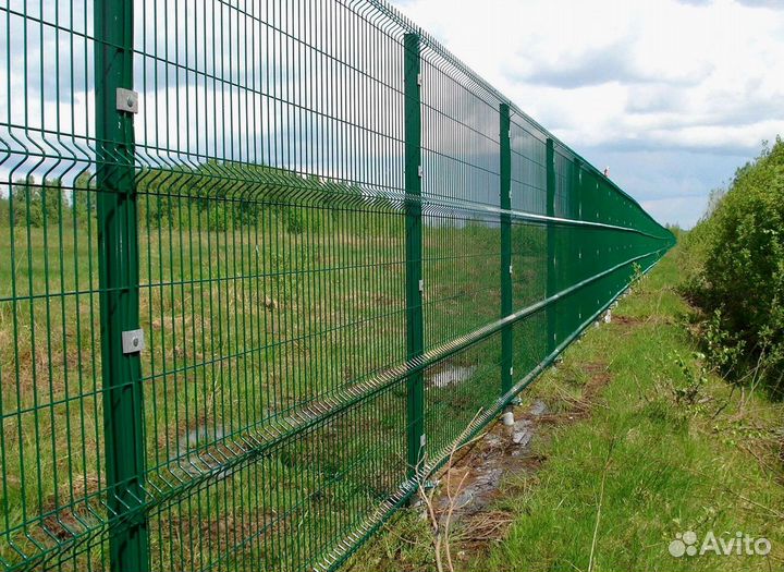 Забор из 3Д сетки под ключ