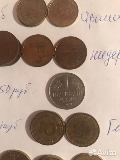 Монеты европейских стран