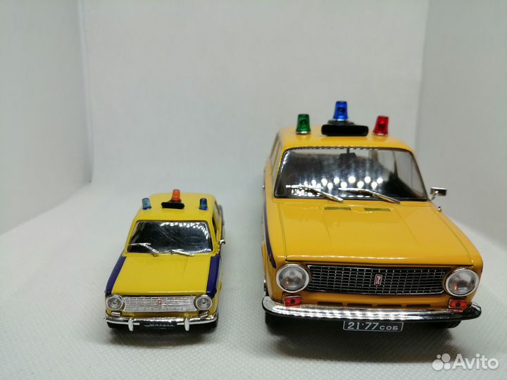 Модель ваз-21018 «Жигули» гаи в масштабе 1:24