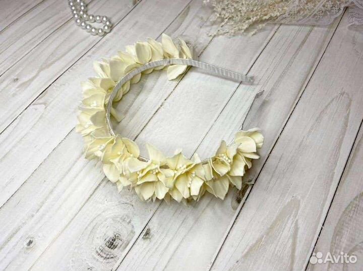 Ободок для волос ручной работы