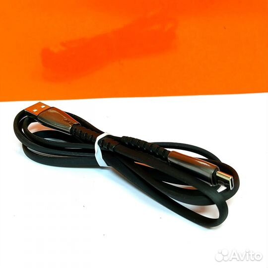 Кабель Hoco U58 Type-C черный 1.2м, 3A