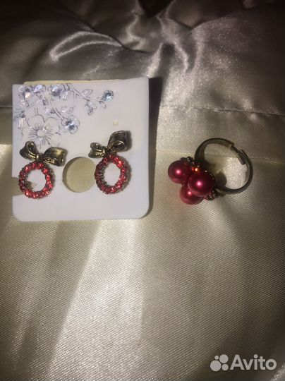 Серги с кольцом