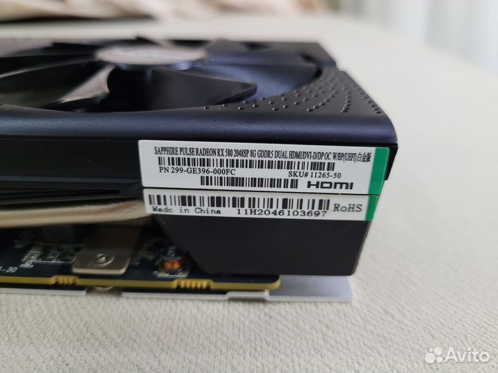 Видеокарта Sapphire Pulse Radeon RX 580 2048sp 8gb