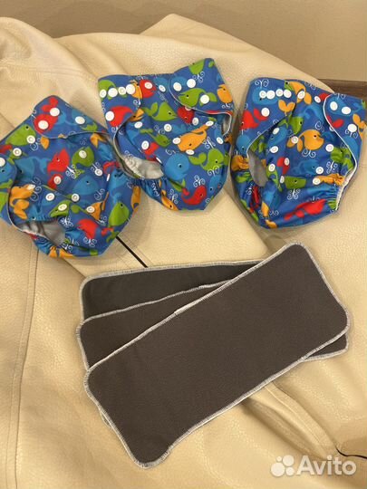 Подгузники многоразовые/для плавания 3шт