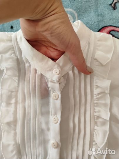 Блузка белая школьная 134