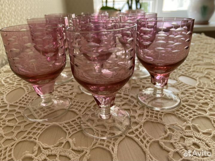Фужеры рюмки стекло СССР 60-е годы