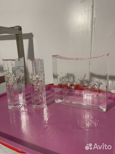 Лед с цветком для напитков 15020 грамм