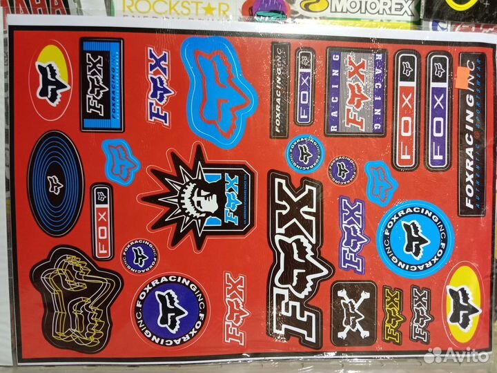 Наклейки fox