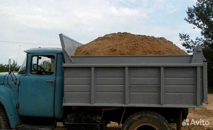 Песок строительный доставка