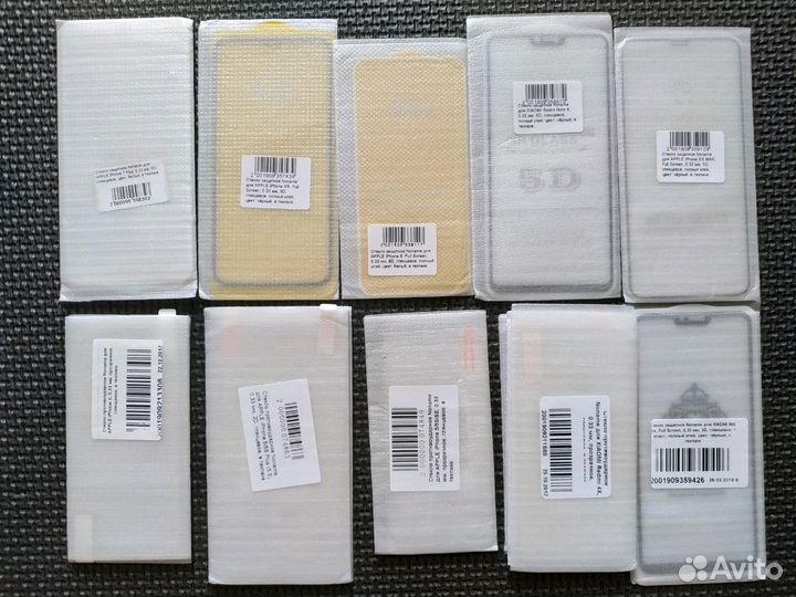 Защитные стёкла iPhone ; Xiaomi Redmi ; Xiaomi Mi9