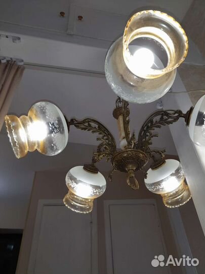 Люстры из бронзы и оникса Югославия
