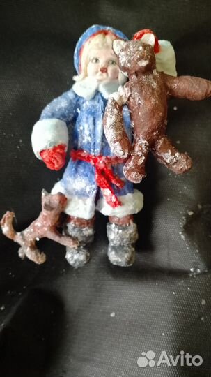 Ватные елочные игрушки, дракон