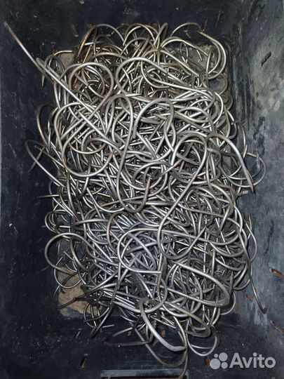 Крюк для мяса и рыбы, S-образный,15см.х4мм