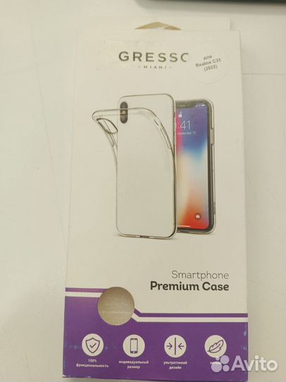 Чехол прозрачный для Realme C33