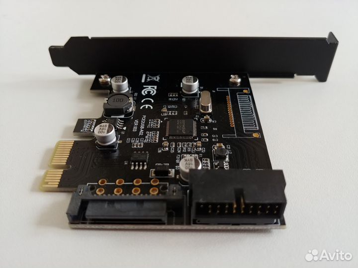 Переходник Pci-e X1 to front panel usb 3.0