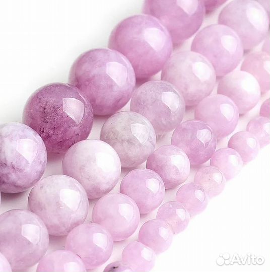 Натуральный Пурпурный Ангелит. 8 мм, 44-46 шт