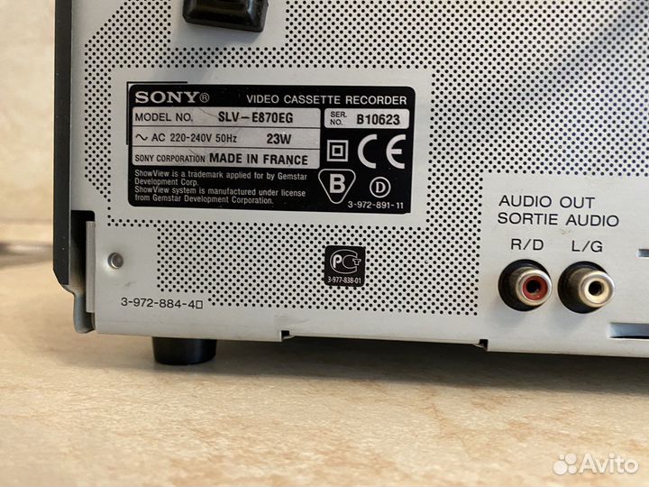 Видеомагнитофон sony hi fi
