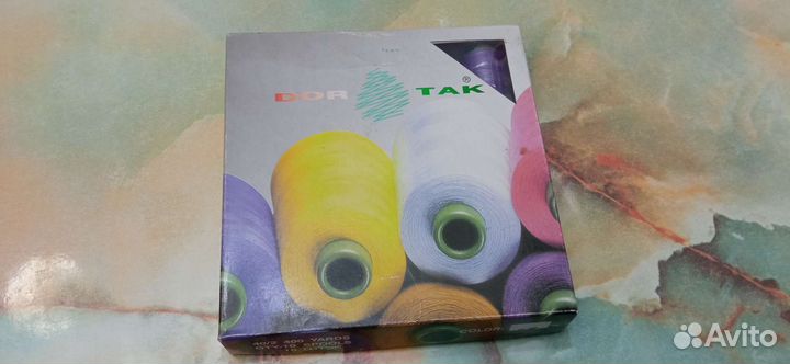 Нитки фиолетовые большой набор