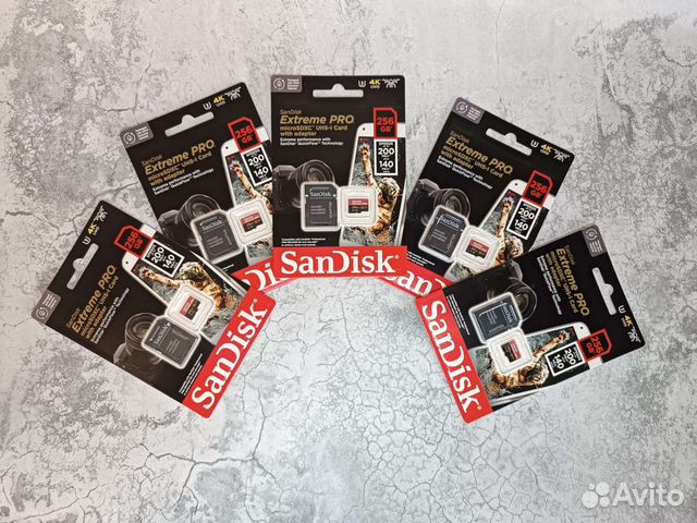 Карты памяти Sandisk Extreme Pro microsdxc -256gb объявление продам