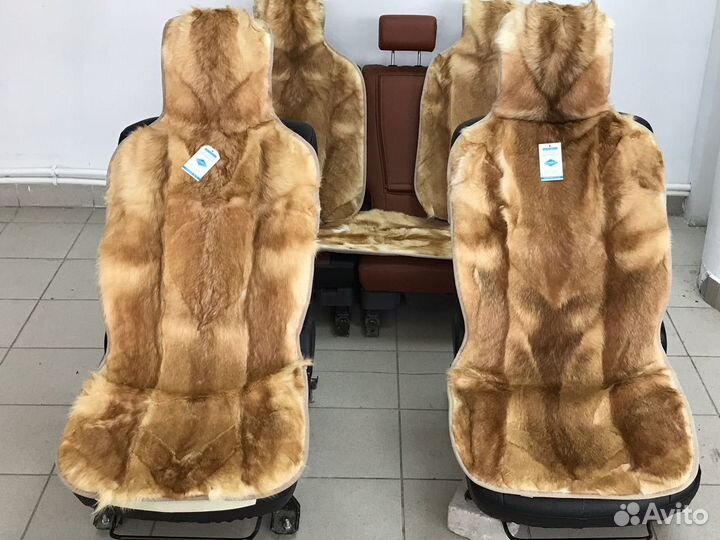 Меховые накидки волк toyota land cruiser