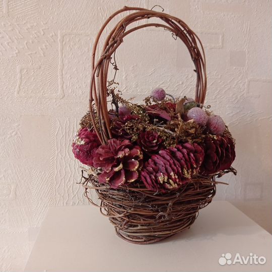 Букет в корзине, ветвь