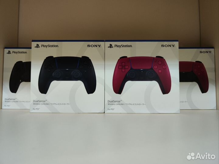 Новые геймпады Dualsense PS5(красный, чёрный)