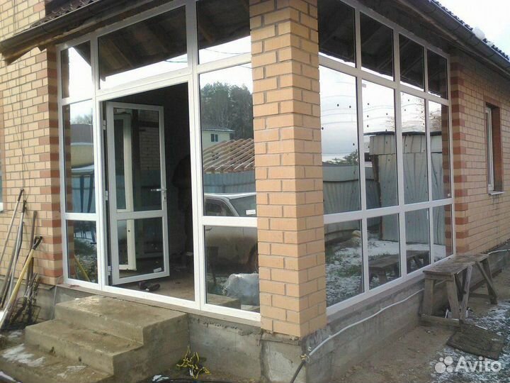Остекление веранды, окна пвх