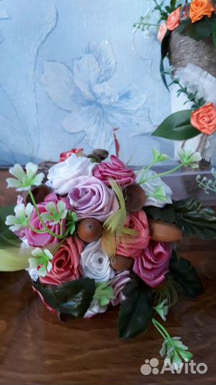 Букет из атласных лент