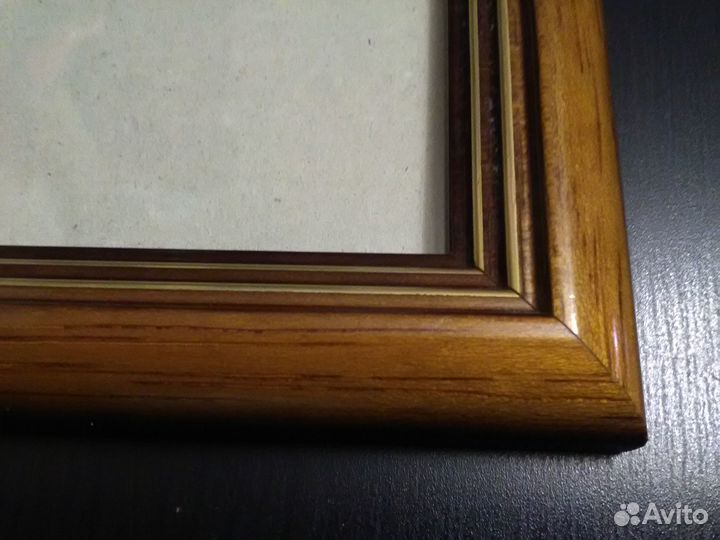 Багетная рамка со стеклом 21х30 см, дерево цен.пор