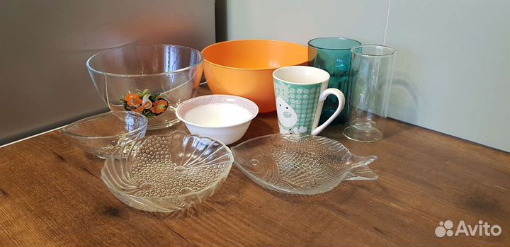 Посуда пакетом разная